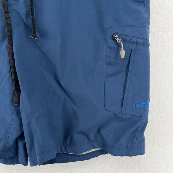 REEL LIFE Shorts Mens XL Swim Trunks Beach Boardshort Drawstring Mesh Lined Blue - Picture 4 of 14